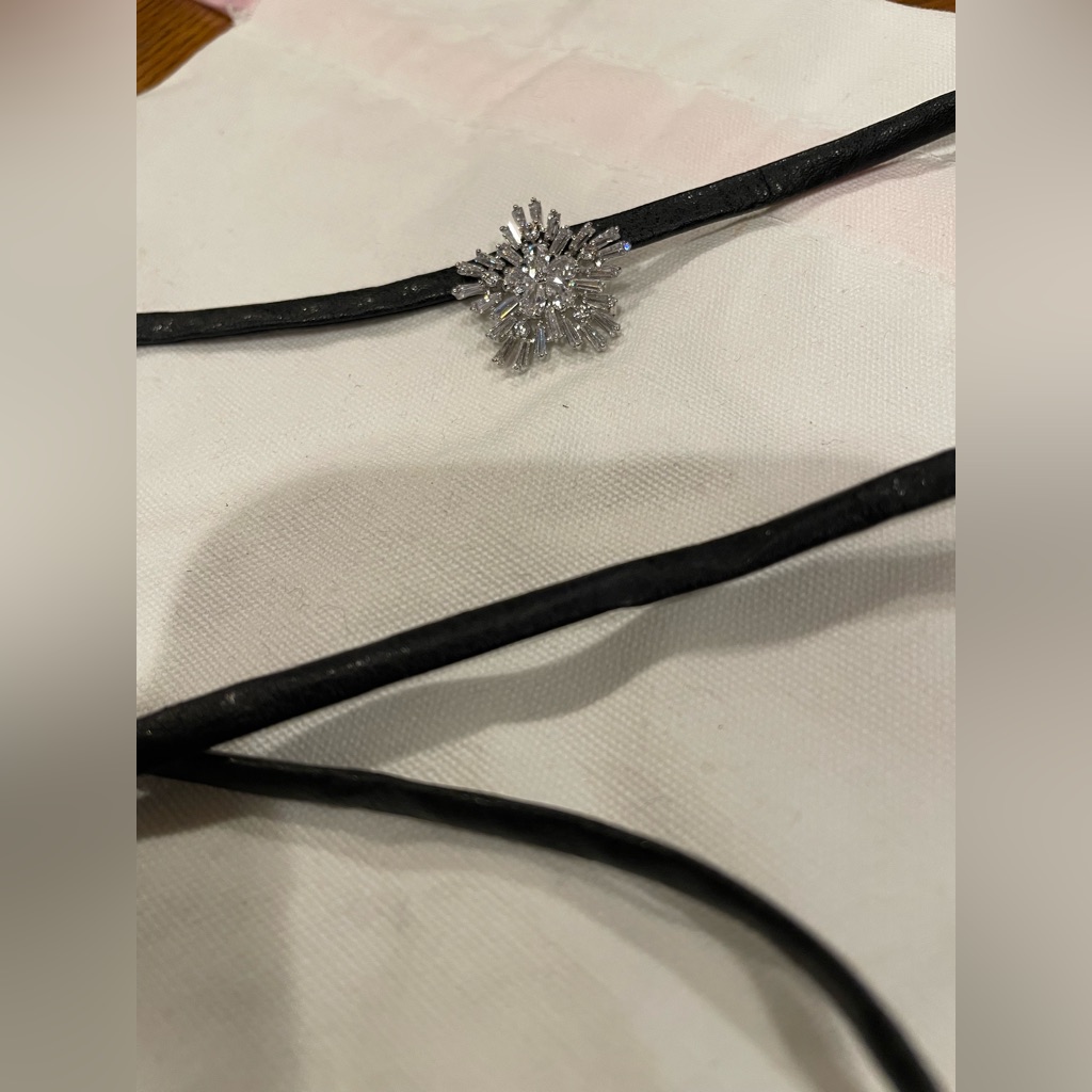 Fallon Monarch Leather Wrap Choker